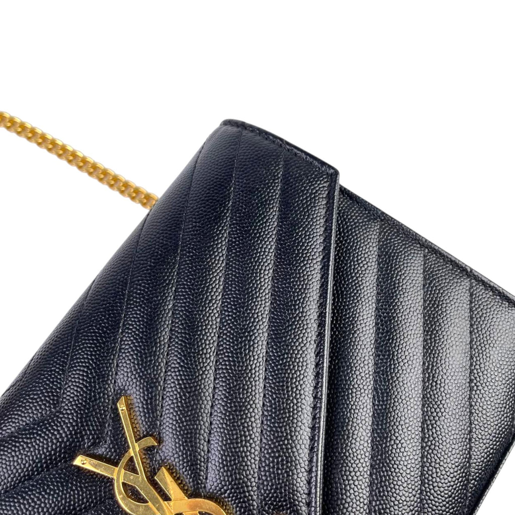 YSL Woc Medium Black GHW
