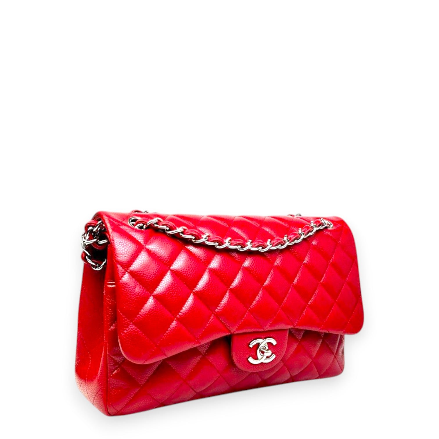 Chanel Classic Jumbo Red