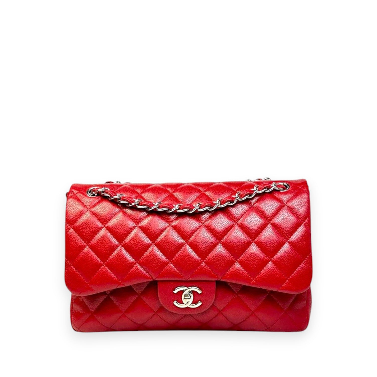 Chanel Classic Jumbo Red