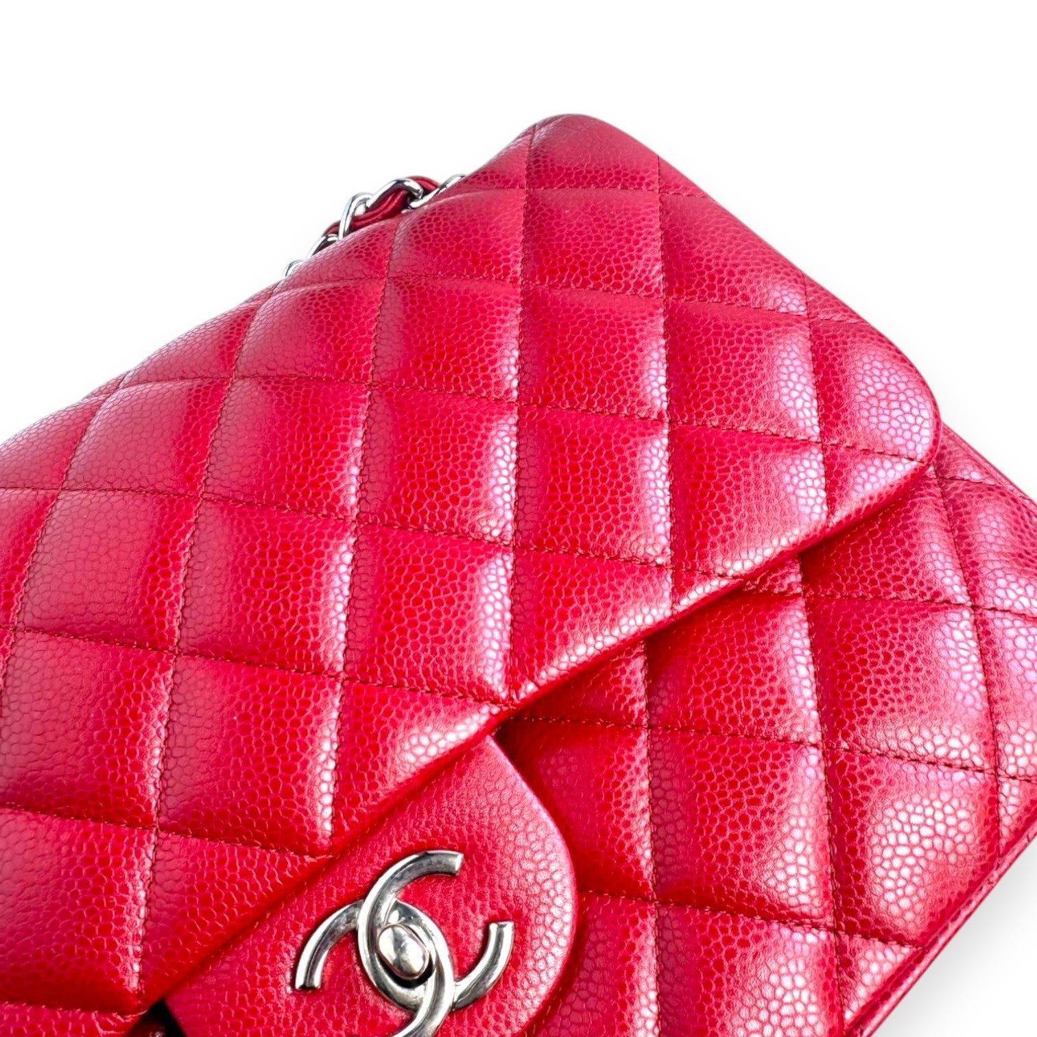 Chanel Classic Jumbo Red