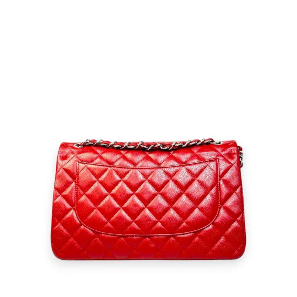 Chanel Classic Jumbo Red