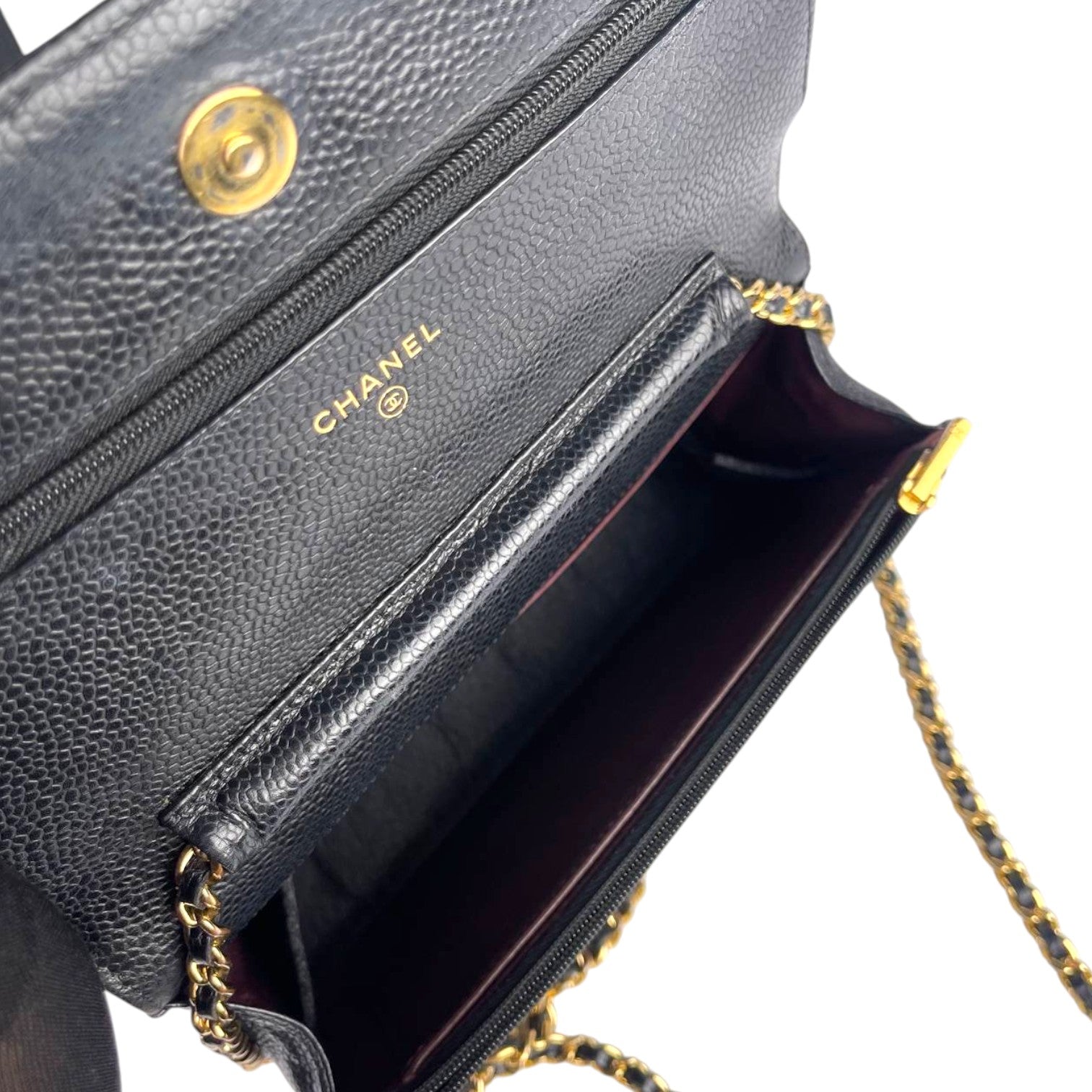 Chanel WOC Black GHW