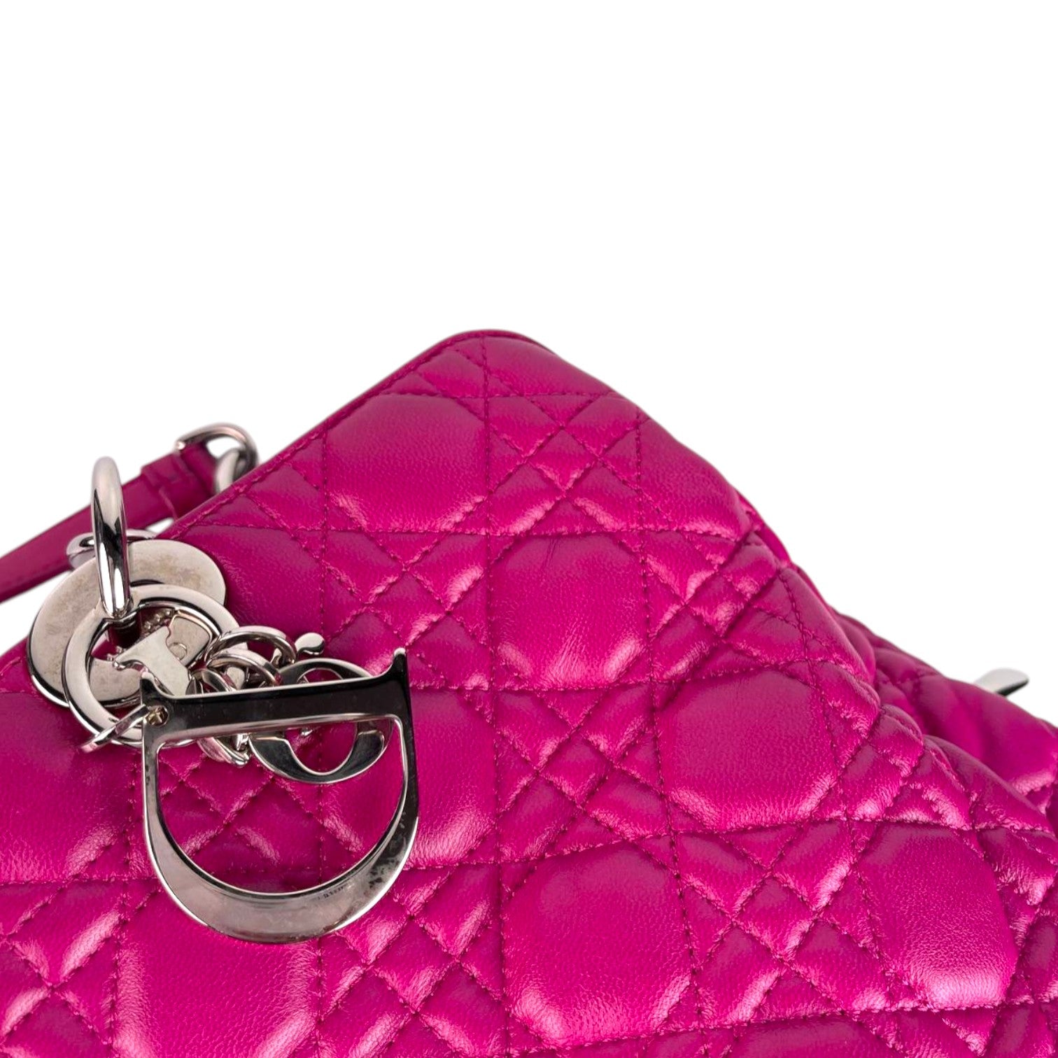 Dior Lady Dior Medium Pink Soft Cannage tote bag