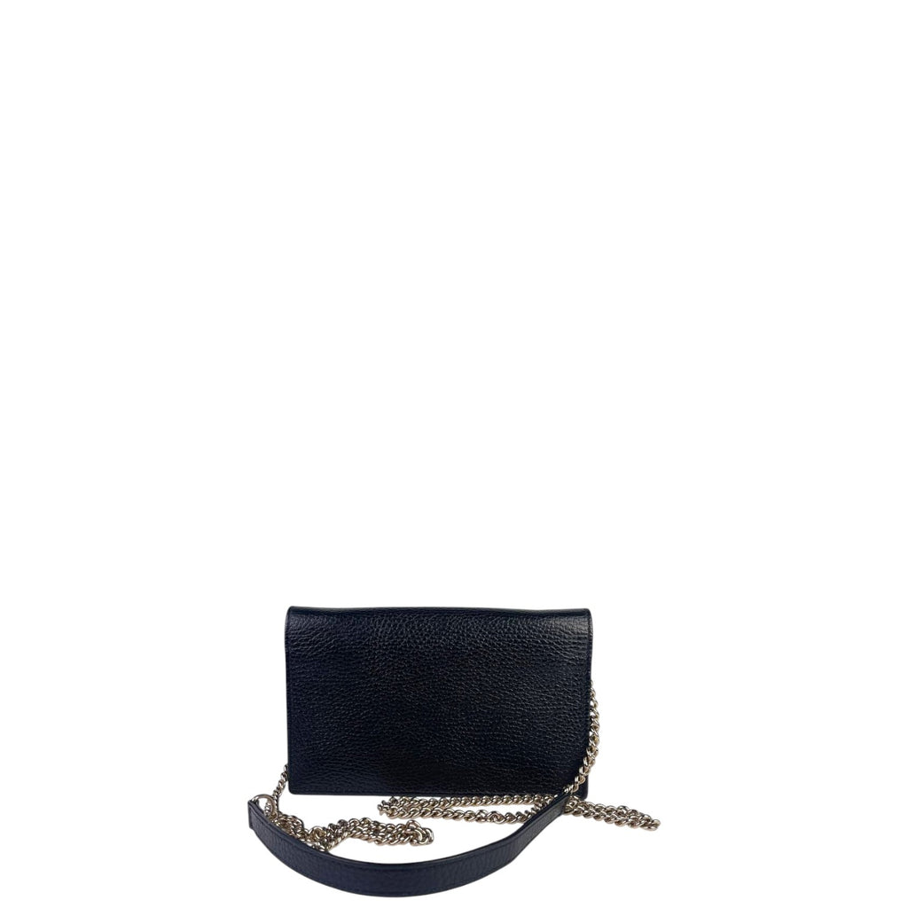 Gucci Interlocking G Leather Chain Wallet