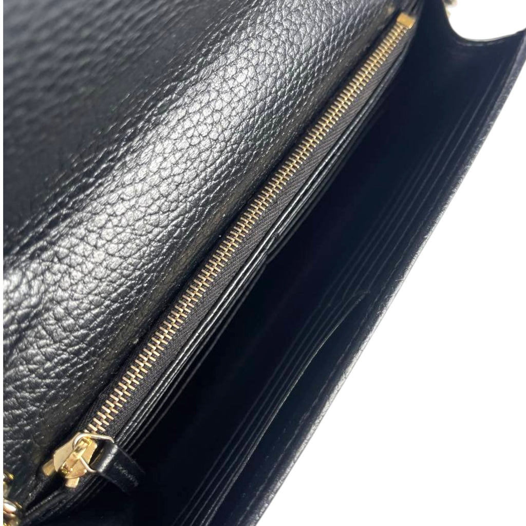 Gucci Interlocking G Leather Chain Wallet