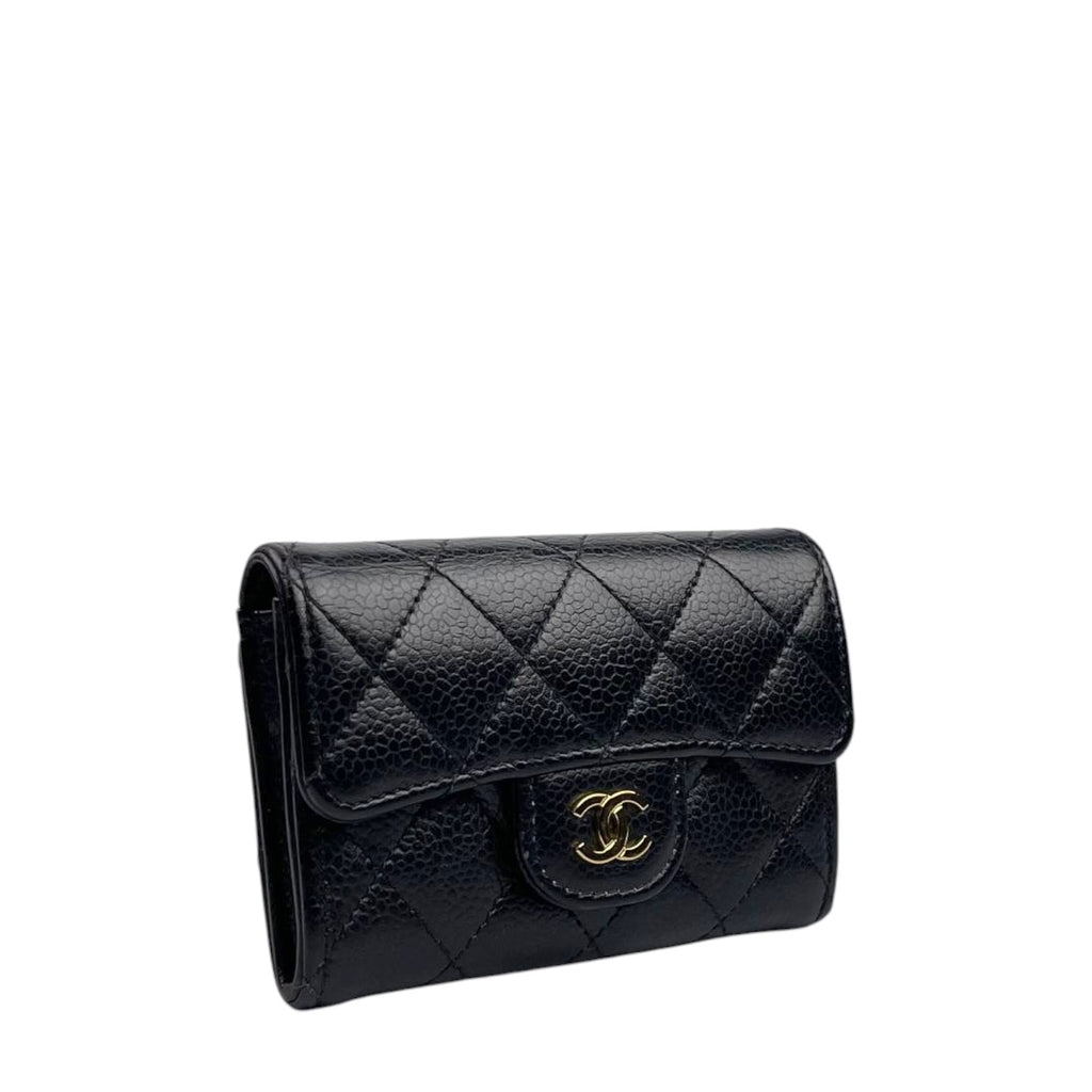 Chanel Card Case Black GHW