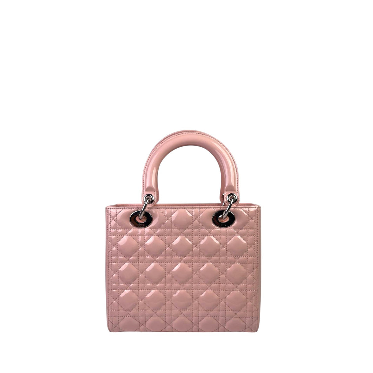 Dior Lady Dior Pink Patent Medium, Recoloured