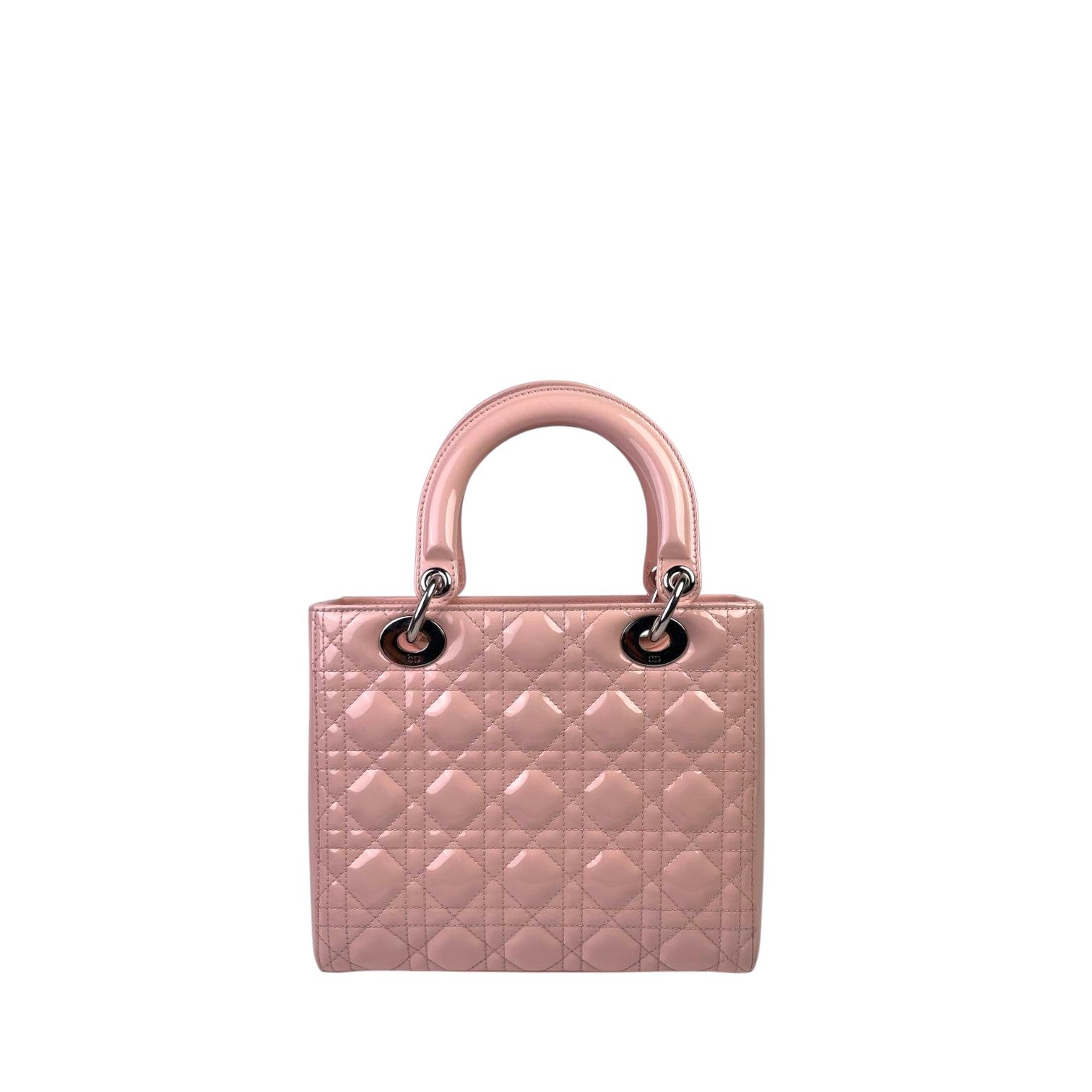 Dior Lady Dior Pink Patent Medium, Recoloured