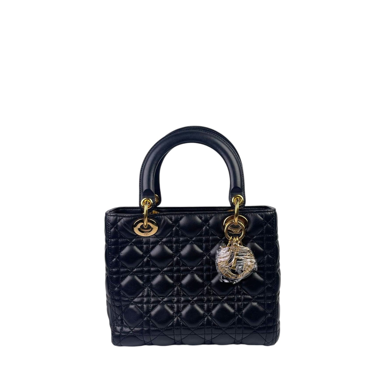 Dior Lady Dior Medium LambSkin Black GHW