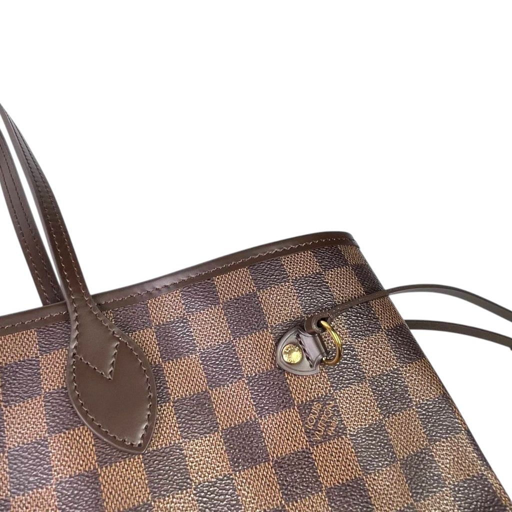 Iv neverfull mm damier ebene pink lining 2018