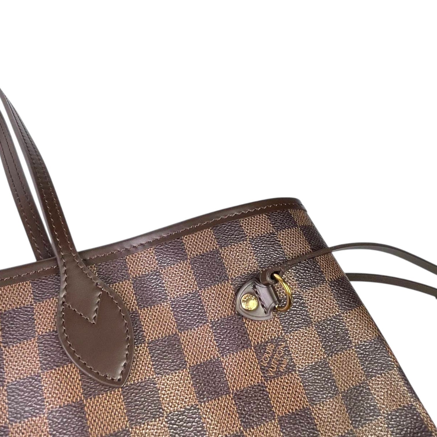 Iv neverfull mm damier ebene pink lining 2018