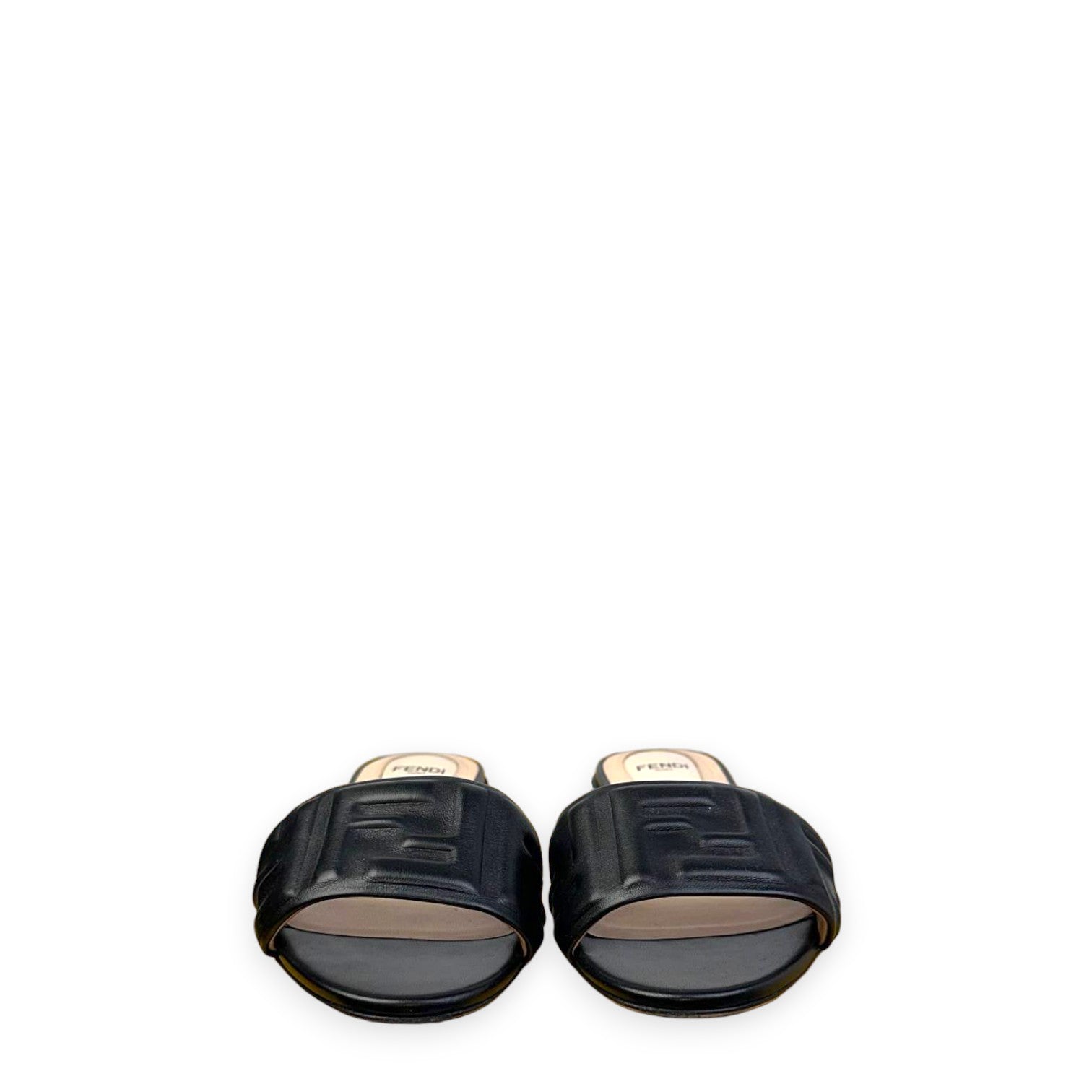 Fendi Black Slide Sandals