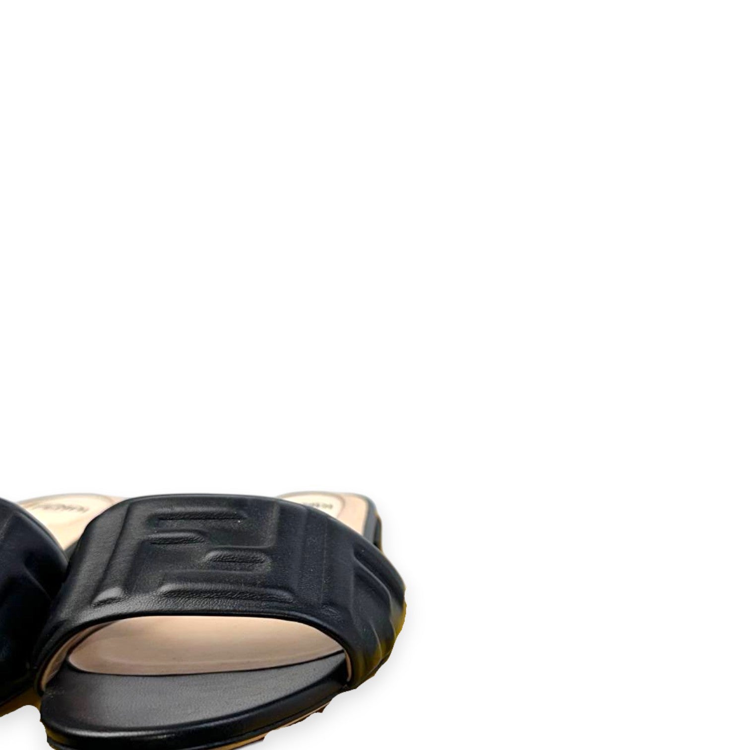 Fendi Black Slide Sandals