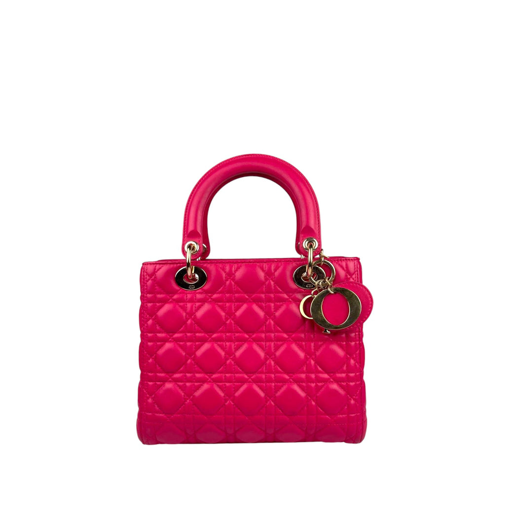Lady Dior Medium - Hot Pink