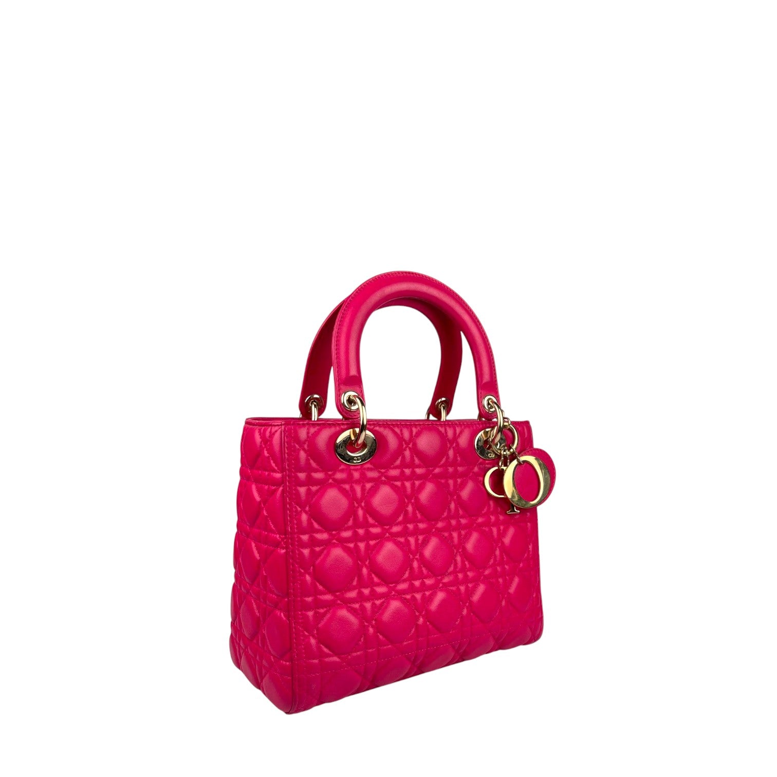 Lady Dior Medium - Hot Pink