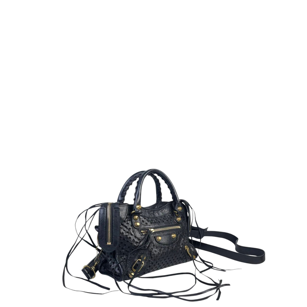 Balenciaga City Perforated Mini