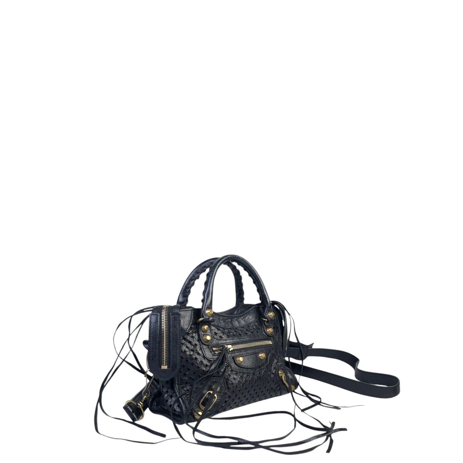 Balenciaga City Perforated Mini