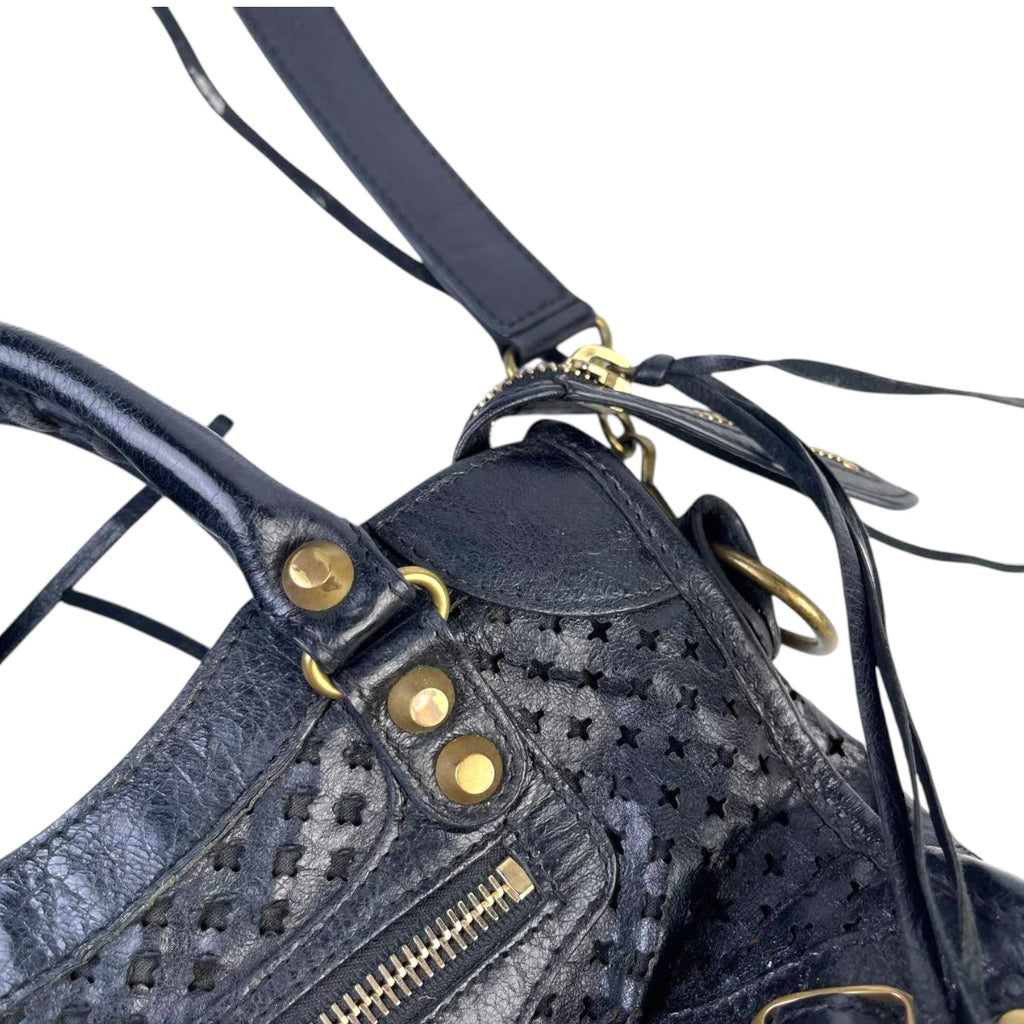 Balenciaga City Perforated Mini