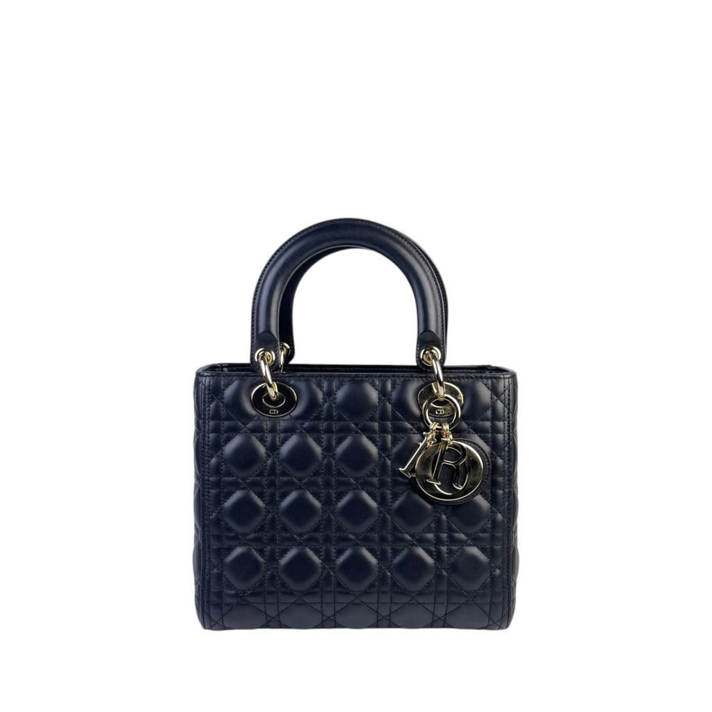 Lady Dior Medium Black GHW