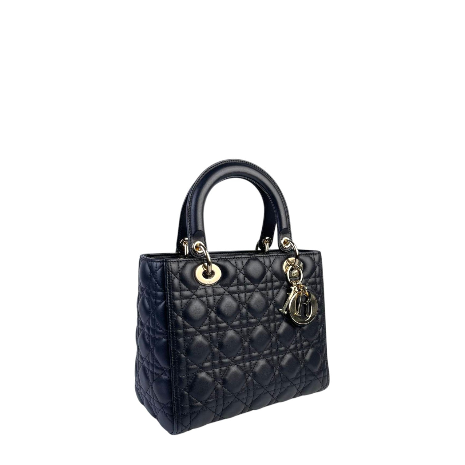 Lady Dior Medium Black GHW