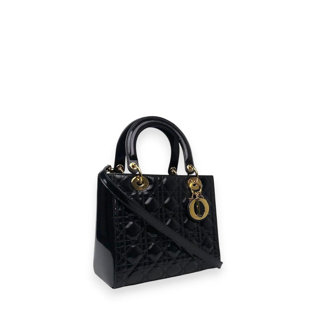 Lady Dior Patent GHW