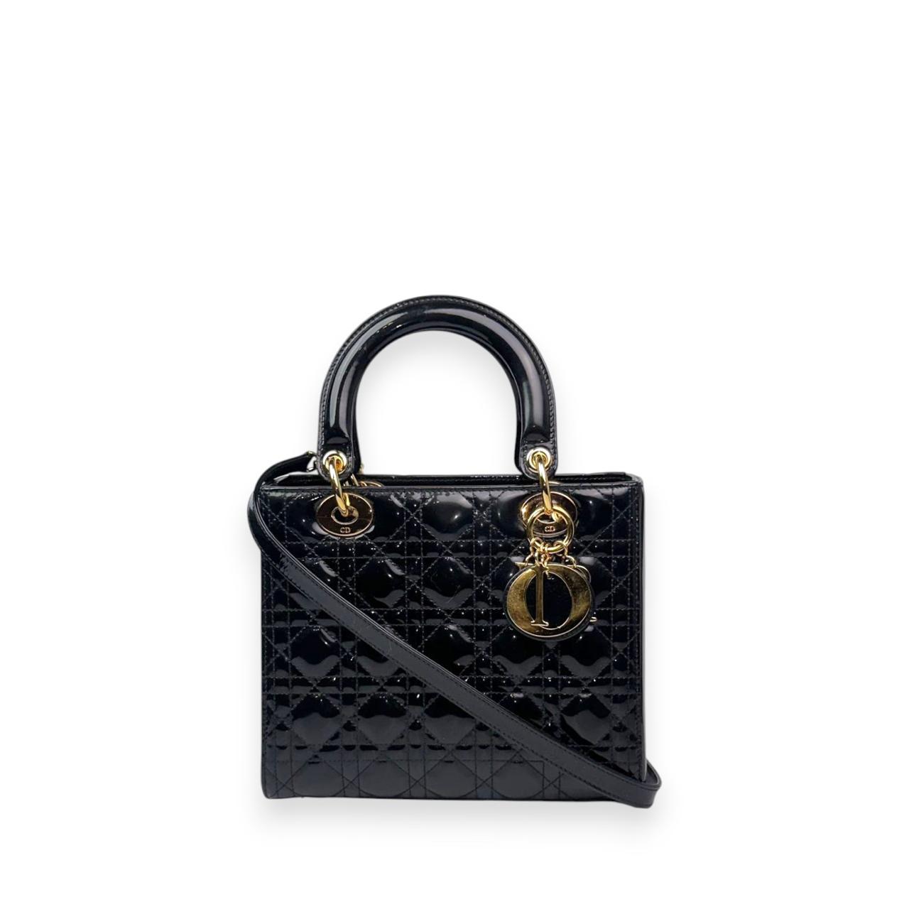 Lady Dior Patent GHW