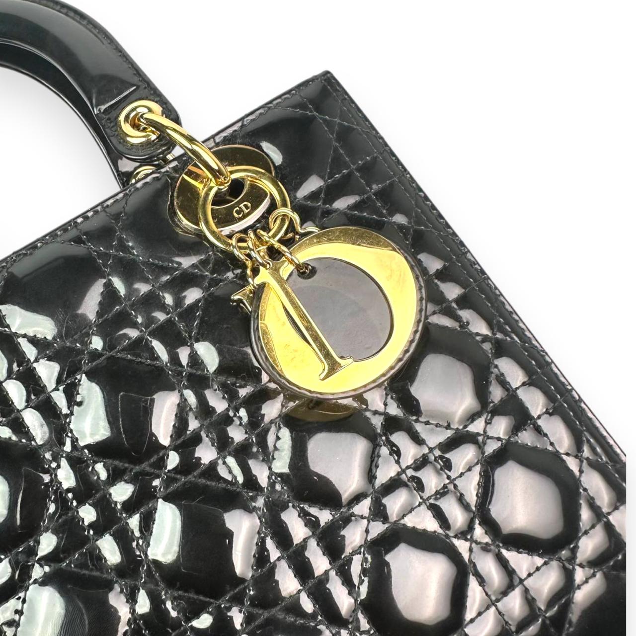 Lady Dior Patent GHW