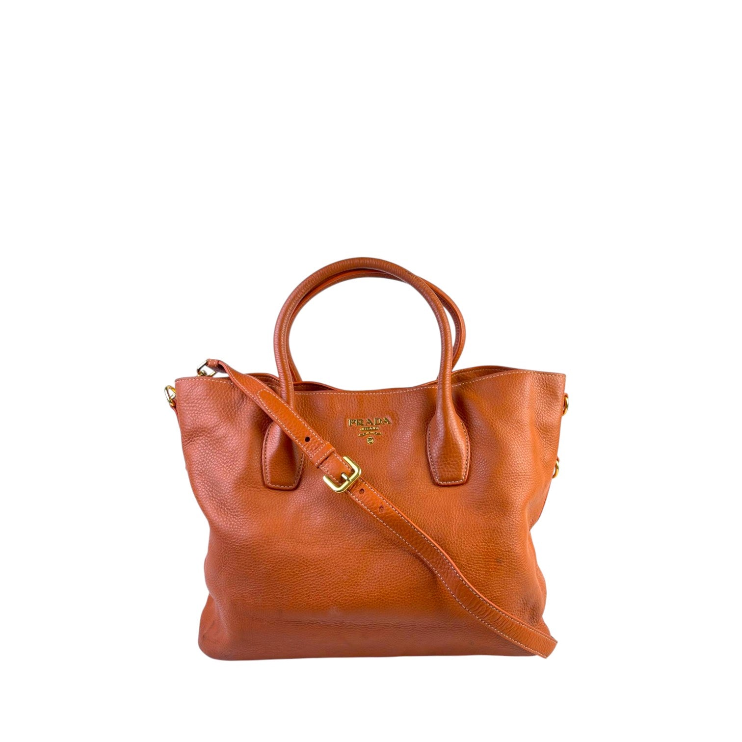 Prada Vitello Daino Leather Tote Bag