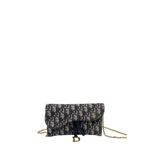 Dior Saddle WOC GHW Obqlique Jacquard