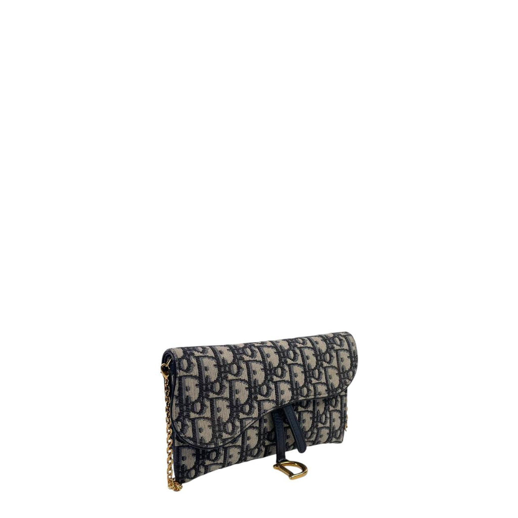 Dior Saddle WOC GHW Obqlique Jacquard