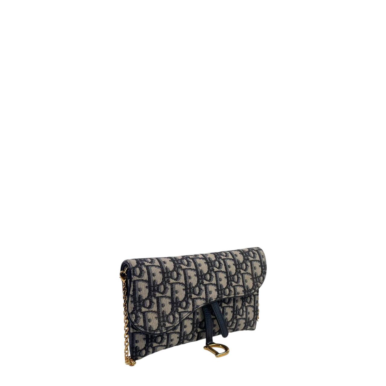 Dior Saddle WOC GHW Obqlique Jacquard