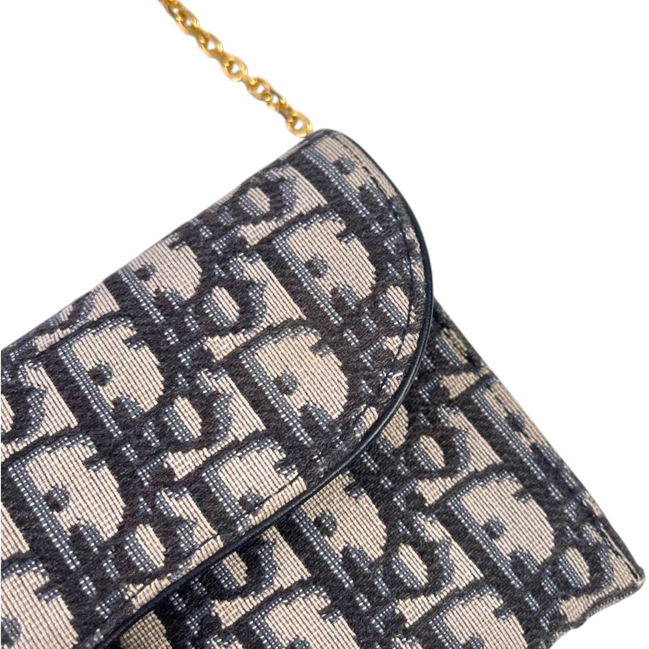 Dior Saddle WOC GHW Obqlique Jacquard
