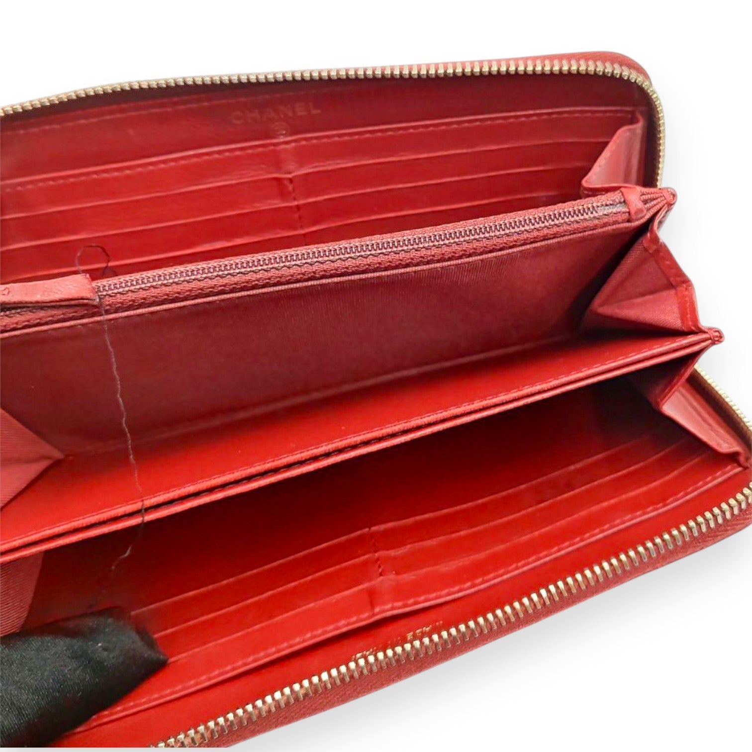 Chanel Long Wallet In Red