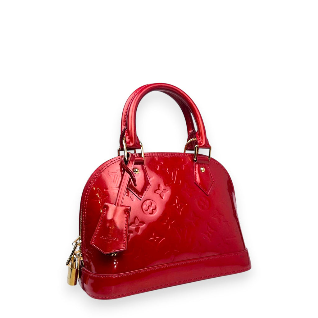LV Alma BB Vernis Red