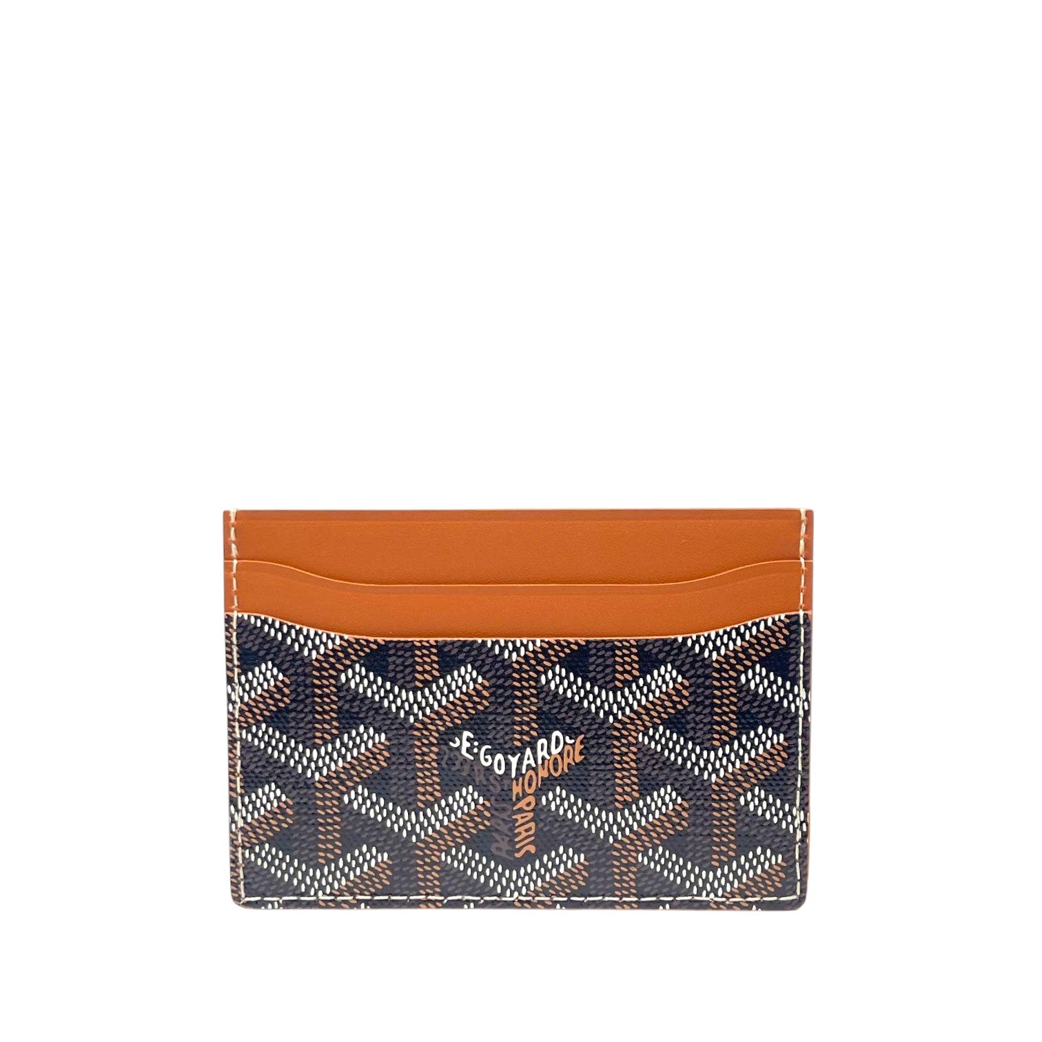 Goyard Card Holder Brown