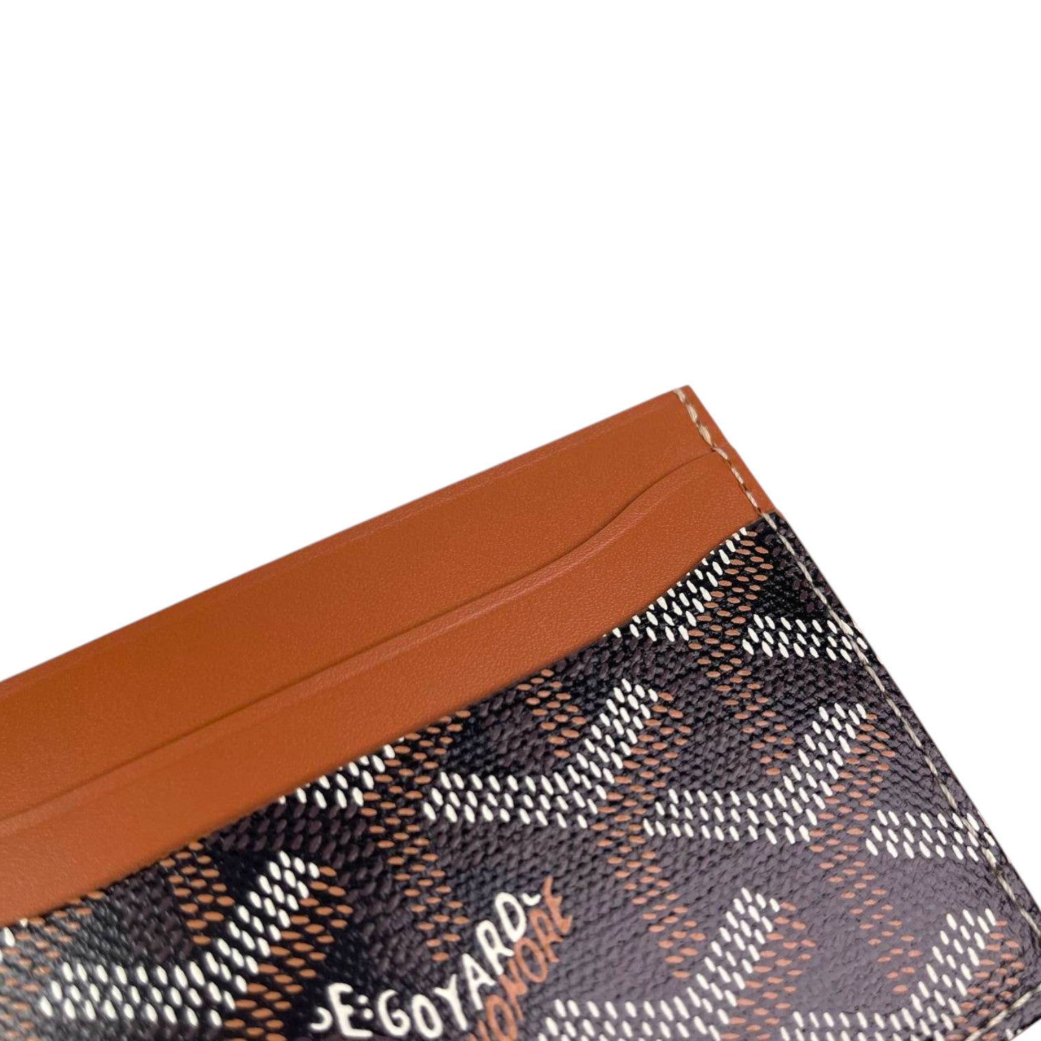 Goyard Card Holder Brown