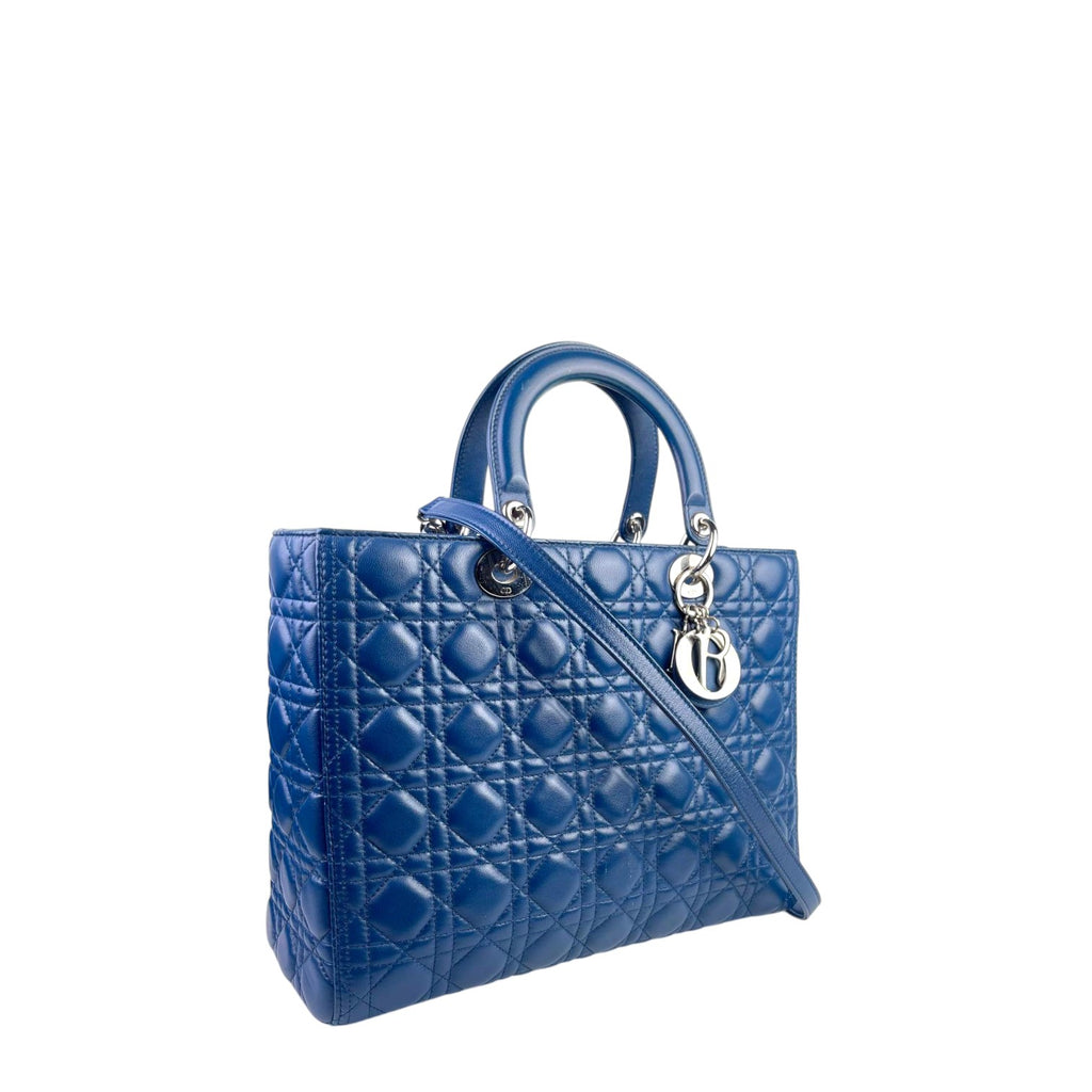 Lady Dior Large Blue