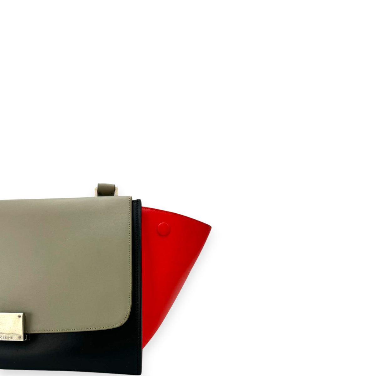 Celine Tricolor Trapeze Bag