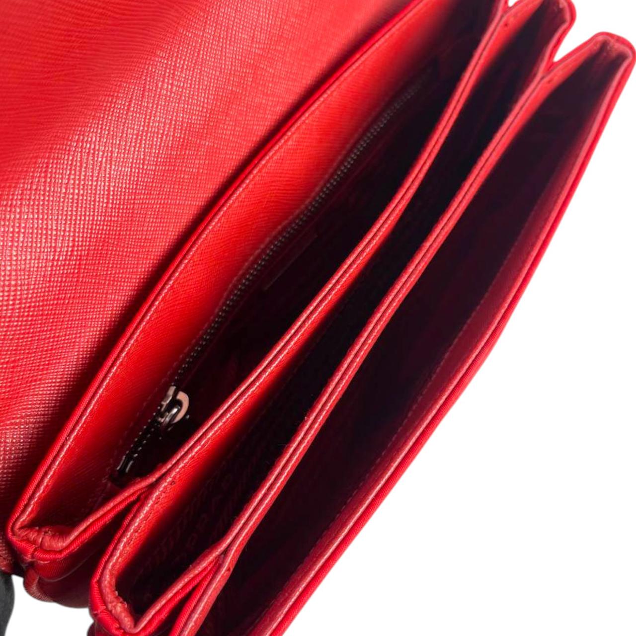 Prada Saffiano Chain Shoulder Bag