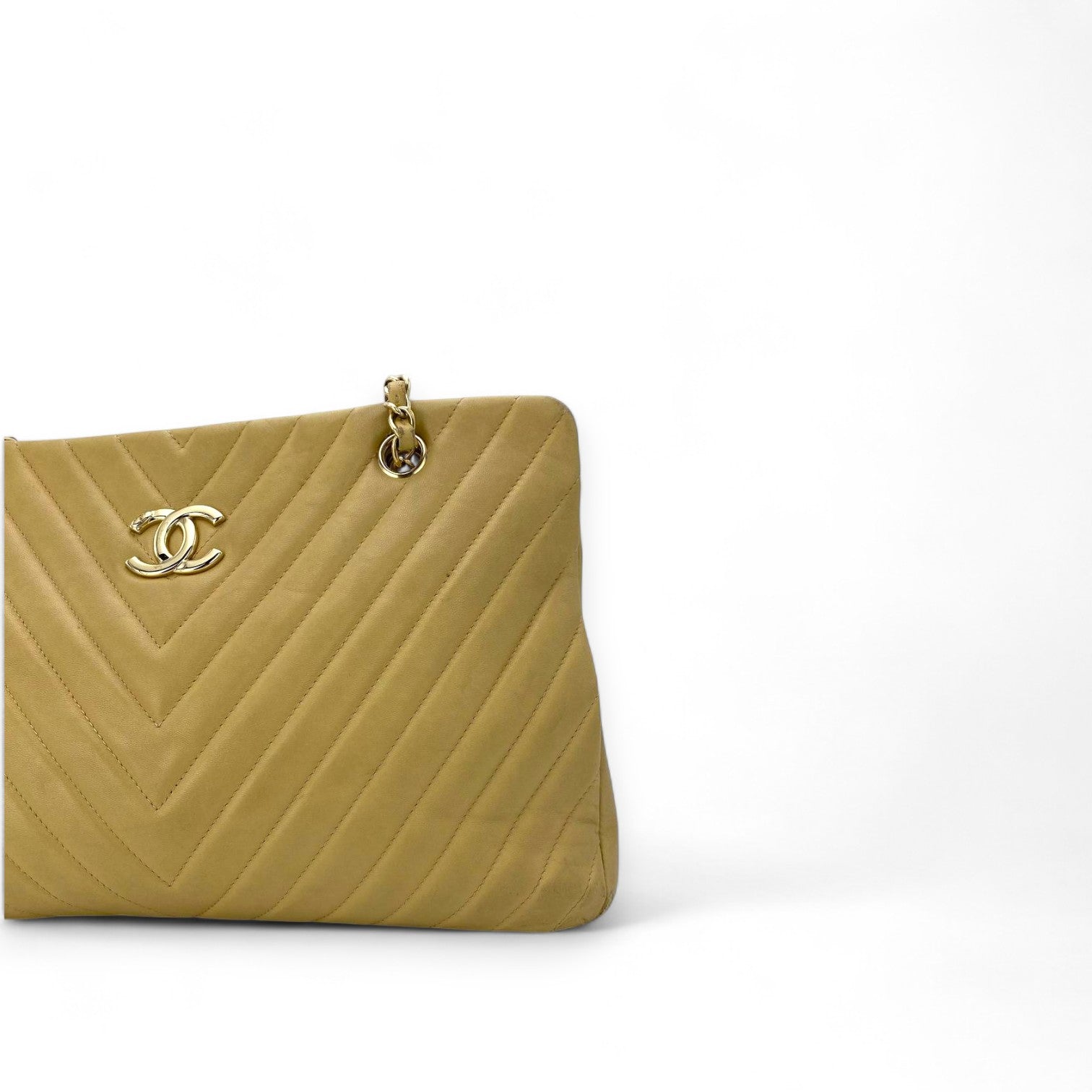 Chanel CC Chevron Tote Bag