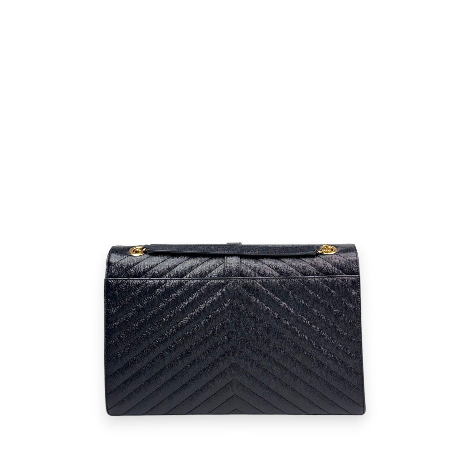 YSL Envelope Large Black GHW