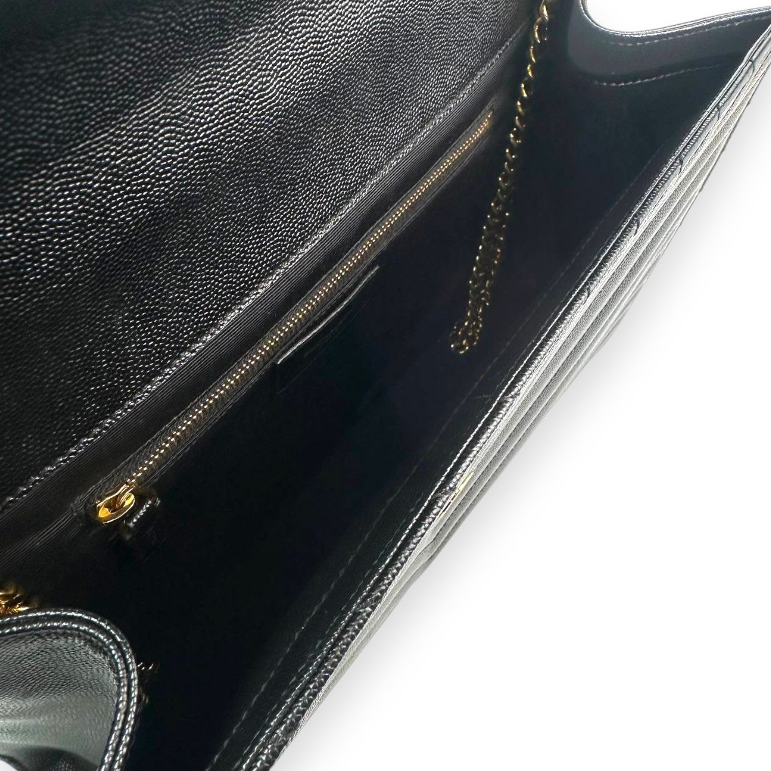 YSL Envelope Large Black GHW