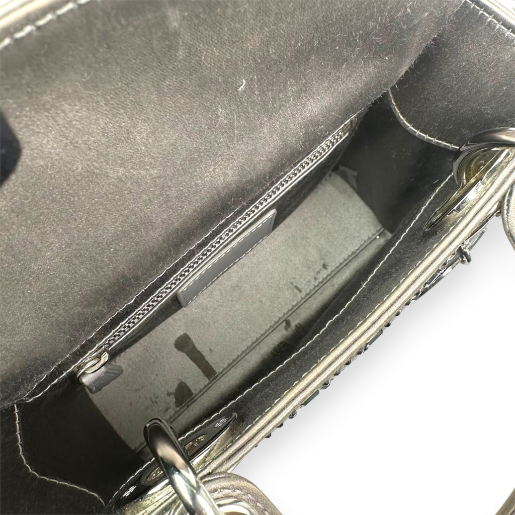 Mini Lady Dior Crystal Cannage