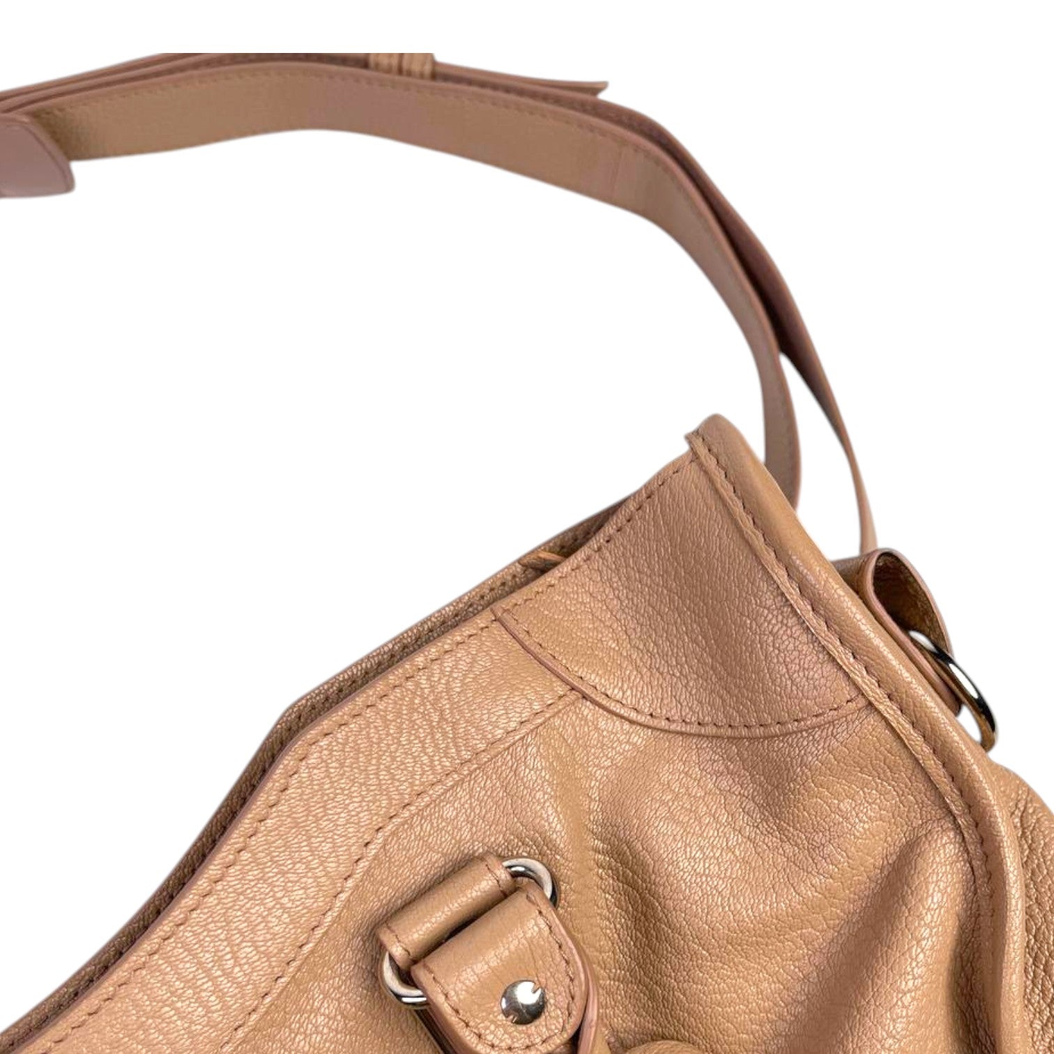 Balenciaga Rose des Sables Metallic Edge City Bag