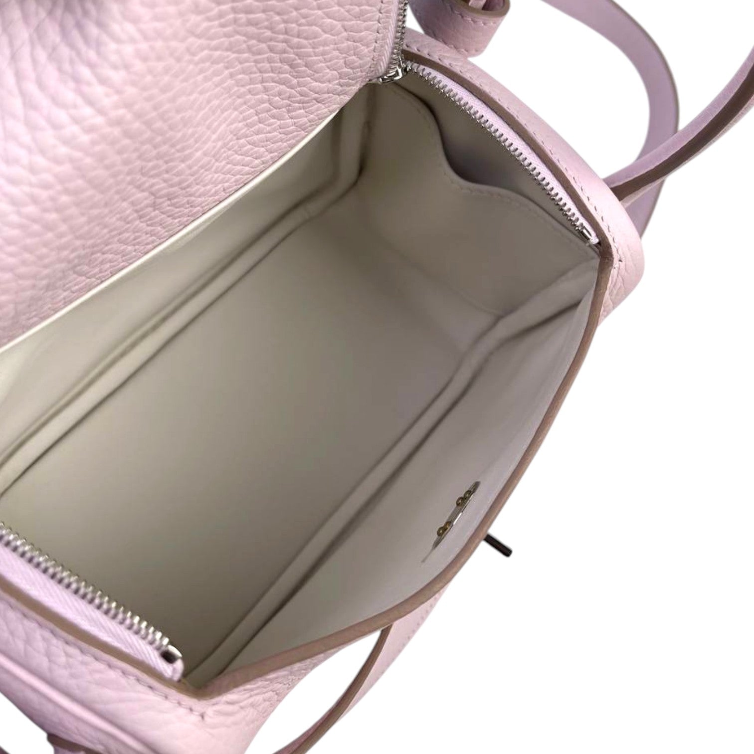 Hermès Mini Lindy in Mauve Pale Clemence