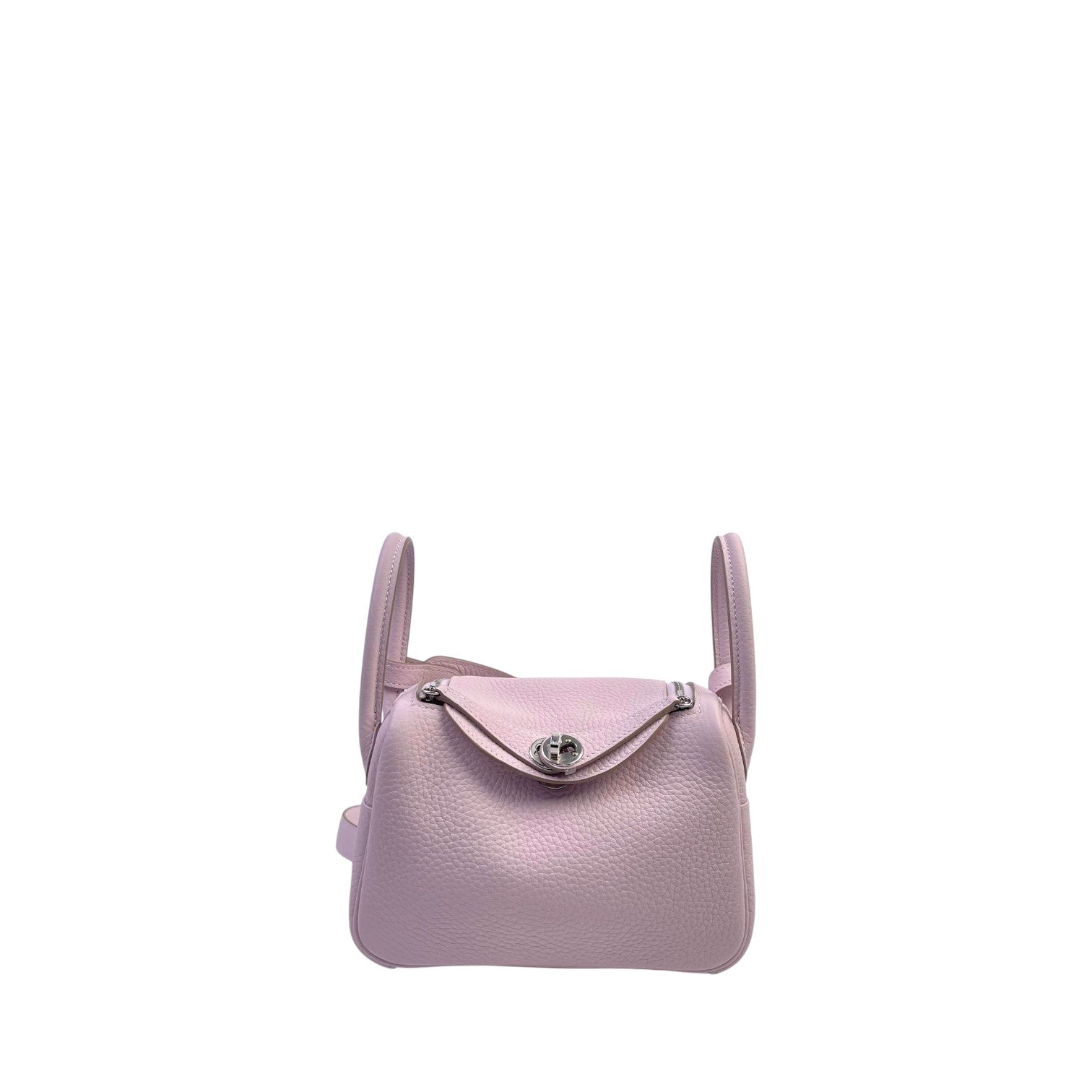 Hermès Mini Lindy in Mauve Pale Clemence