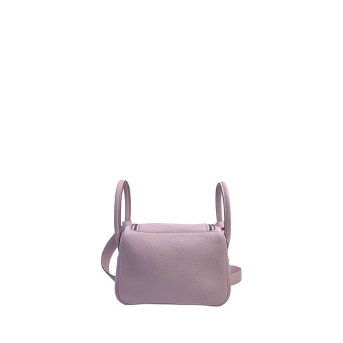 Hermès Mini Lindy in Mauve Pale Clemence