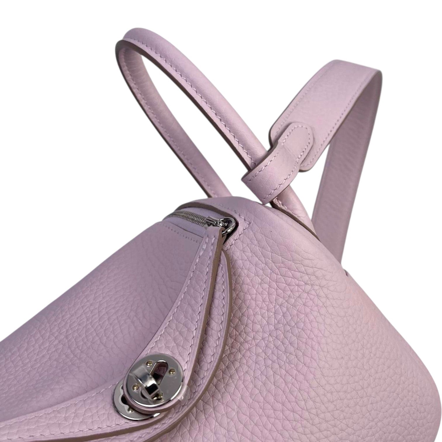 Hermès Mini Lindy in Mauve Pale Clemence