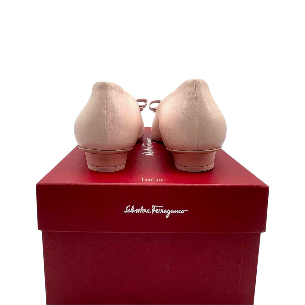 Salvatore Ferragamo Viva Leather Ballet Flats