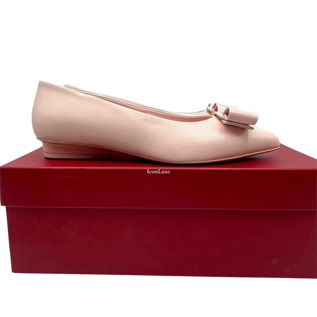 Salvatore Ferragamo Viva Leather Ballet Flats